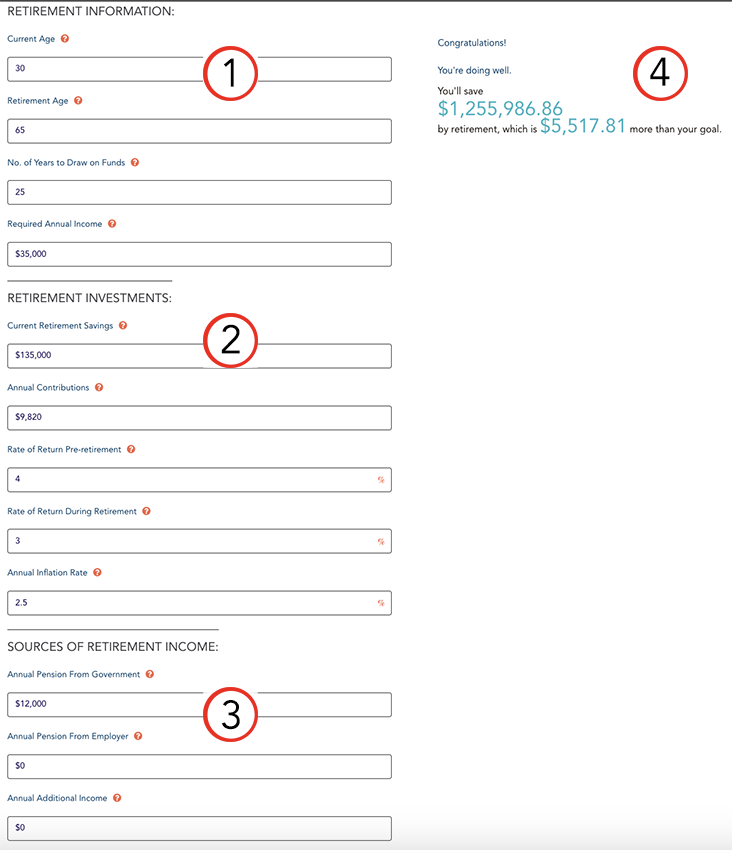 How to use the RRSP Calculator